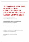 NCCCO FINAL TEST WITH QUESTIONS AND CORRECT ANSWERS [GRADED A+] REAL EXAM LATEST UPDATE 2024