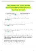 GMS 6474 Final Exam Solved  Questions With Revised Correct  Detailed Answers 