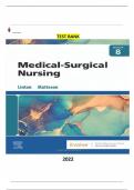 Test Bank for Medical-Surgical Nursing 8th Edition by Mary Ann Linton & Adrianne Dill - Matteson - Complete, Elaborated and Latest Test Bank. All Chapters Included | Complete Solution Guide | Grade A+.