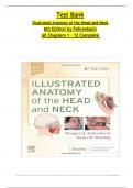 Test Bank for Illustrated Anatomy of the Head and Neck 6th Edition by Fehrenbach All Chapters 1 to 12 Complete ISBN-9780323613019