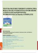 Test Bank for Understanding Pharmacology Essentials for Medication Safety, 3rd Edition by M. Linda Workman & LaCharity