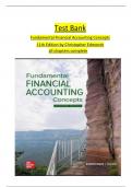 Test Bank Fundamental Financial Accounting Concepts 11th Edition by Christopher Edmonds all chapters complete