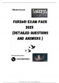 FUR2601 EXAM PACK 2025  {DETAILED QUESTIONS AND ANSWERS }