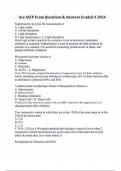 Ace ASCP Exam Questions & Answers Graded A 2024