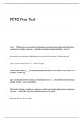 FCTC Exam Package deal.