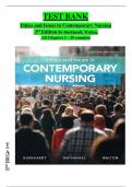 Test bank for ethics and issues in contemporary nursing, 3rd edition by Burkhardt,Walton,Nathaniel