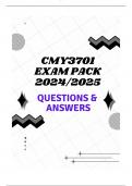 CMY3701 EXAM PACK 2024/2025 (QUESTION & ANSWERS)