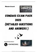 COM2603 EXAM PACK 2025  {DETAILED QUESTIONS AND ANSWERS }