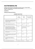 Solution Manual For Auditing & Assurance Services, 8th Edition By Timothy Louwers, Penelope Bagley, Allen Blay, Jerry Strawser, Jay Thibodeau and David Sinason Chapter 1-12 Module (A-H)