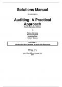 Solution Manual For Auditing A Practical Approach 4th Edition by Robyn Moroney, Fiona Campbell, Jane Hamilton Chapter 1-14