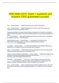  GEB 3006 (UCF): Exam 1 questions and answers 100% guaranteed success.