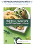 TEST BANK FOR NUTRITIONAL FOUNDATIONS AND CLINICAL APPLICATIONS 8TH EDITION BY GRODNER/ALL CHAPTERS 1-20/COMPLETE GUIDE 2024-2025