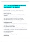 RAC US Devices Exam Questions and Answers All Correct 