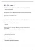 Bio 253 exam 2 2024/2025 Questions And Answers 