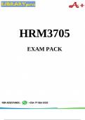 HRM3705 Exam Pack 2024