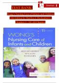 Test bank for Wong's Nursing Care of Infants and Children 11th Edition by Hockenberry Chapter 1-34