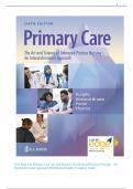 Test Bank For Primary Care Art And Science Of Advanced Practice Nursing – An Interprofessional Approach 5th Edition Dunphy All chapters Covered With Complete Solutions Revised Edition 2024 Update 