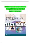 For Leddy & Pepper’s Professional Nursing 9th Edition