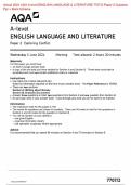 Actual 2024 AQA GCSE ENGLISH LITERATURE 8702/2R Paper 2 Modern texts and poetry Merged Question Paper + Mark Scheme