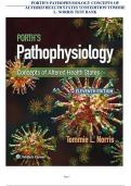 PORTH'S PATHOPHYSIOLOGY CONCEPTS OF ALTERED HEALTH STATES 11TH EDITION TOMMIE L. NORRIS TEST BANK