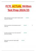 FCTC ACTUAL Written Test Prep 2024/25