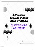 LIN1502 EXAM PACK 2024/2025 (QUESTIONS & ANSWERS)