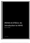 FEMA IS-0700.b: An introduction to NIMS