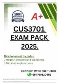 CUS3701 EXAM PACK 2025