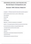 NU 433 Exam 4 GI Questions and Answers 100% Solved | Rated A+