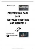 PES3701 EXAM PACK 2025  {DETAILED QUESTIONS AND ANSWERS }