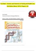 Test Bank For Genetics and Genomics In Nursing and Health Care 2nd Edition By Beery ( All Chapters) A+