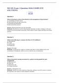 NR 329: Exam 1 Questions With COMPLETE sOLUTIONS