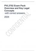 PVL3702 Exam Pack Overview and Key Legal Concepts -with correct answers 2024