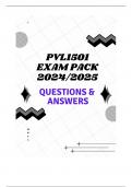 PVL1501 EXAM PACK 2024/2025 (QUESTIONS & ANSWERS)