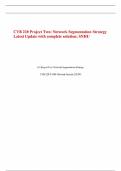 CYB 220 Project Two: Network Segmentation Strategy Latest Update with complete solution; SNHU