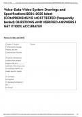 Voice-Data-Video System Drawings and Specifications|2024-2025 latest |COMPREHENSIVE MOST TESTED (frequently tested) QUESTIONS AND VERIFIED ANSWERS | GET IT 100% ACCURATE!!