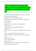 TNCC WRITTEN EXAM 2024-2025 (ACTUAL QUESTIONS AND CORRECT ANNSWERS) RATED A+