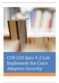 CYB-220-Quiz-4-2-Lab-Implement the Cisco Adaptive Security Appliance