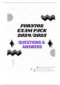 FOR3702 EXAM PACK 2024/2025 (QUESTIONS & ANSWERS)