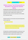 Watson Glaser Test (Assumptions) Questions and Answers (Rated 100%)