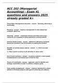 ACC 201 Umaine Exam 1questions and answers 2025 already graded A+.