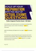 Police Sergeant Practice Exam/ 100 Q&A  