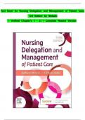 for Nursing Delegation and Management of Patient Care, 3rd Edition