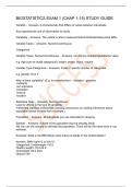 BIOSTATISTICS EXAM 1 (CHAP 1-15) STUDY GUIDE