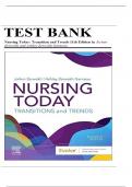 Test Bank Nursing Today: Transition and Trends 11th Edition (Zerwekh, 2023) Chapter 1-26 | All Chapters