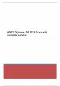 WSET Diploma - D3 2024 Exam with complete solution