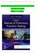 for Ruppel’s Manual of Pulmonary Function Testing 12th Edition