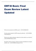 EMT-B Basic Final Exam Review Latest Updated