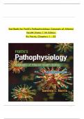 TEST BANK For Porth's Pathophysiology Concepts of Altered Health States 11th Edition by Tommie L. Norris, Verified Chapters 1 - 52, Complete Newest Version