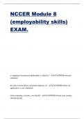 NCCER Module 8 (employability skills) EXAM.